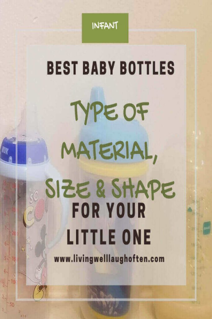 Three different baby bottles 